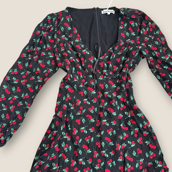 Reformation | Ferris Dress | Cherry Pie Print | Size 6 | NWT - Picture 7 of 12